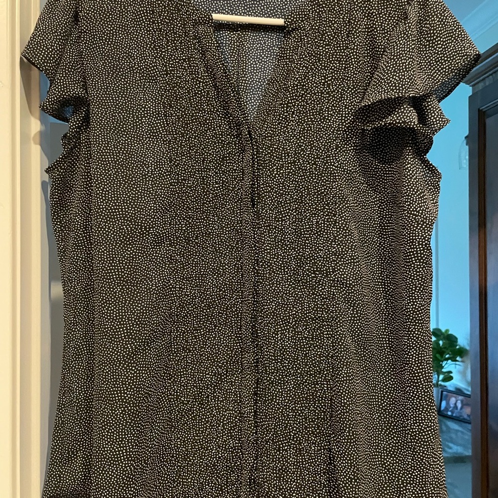 Simply Styled Black and White Blouse